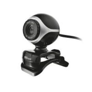 WebCam Trust 0.3mp Micrófono USB Negra/Plata (17003)