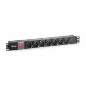 Regleta EQUIP 7 Tomas 1.8m Rack 19″ Negra (EQ333300)