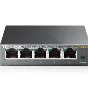 Switch TP-Link 5xRJ45 GbE Gestionado Negro (TL-SG105E)