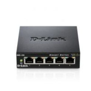 Switch D-Link 5p 10/100/1000 Metal Negro (DGS-105)