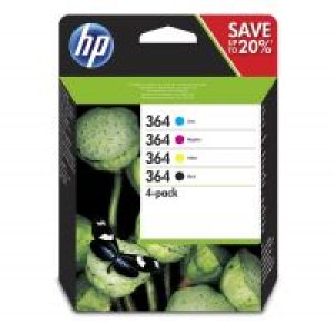 Tinta HP 364 Pack Negro/Tricolor 6ml/3ml (N9J73AE)