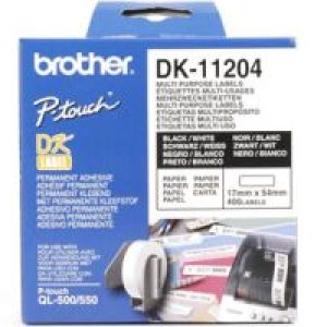 Etiquetas Multipropósito Brother 17x54mm 400U (DK11204)