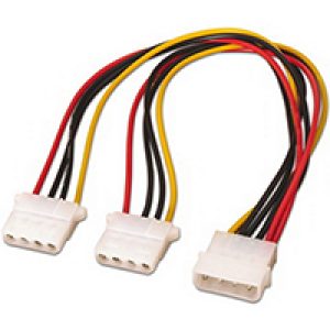 Nanocable Molex (4-pin) a 2xMolex (4-pin) (10.19.0401)