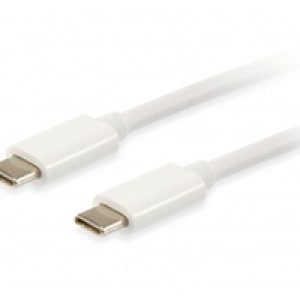 Cable EQUIP USB-C/M a USB-C/M 2m Blanco (EQ128352)