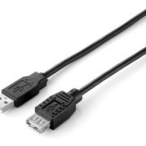 Cable EQUIP USB-A/M a USB-A/H 3m Negro (EQ128851)