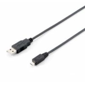 Cable EQUIP USB-A/M a mUSB-B/M 1m Negro (EQ128594)