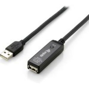 Cable EQUIP USB-A/M a USB-A/H 15m Negro (EQ133311)