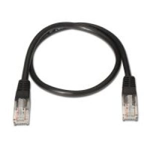 Nanocable RJ45 Cat5e UTP AWG24 1m Negro (10.20.0101-BK)