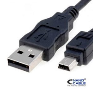 Nanocable USB-A/M a Mini USB-B/M 1.8m Negro(10.01.0402)