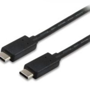 Cable EQUIP USB-C/M a USB-C/M 1m Negro (EQ12888307)