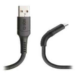 Cable SBS USB-A a USB-C Flexible Negro (TECABLETCUNB1K)