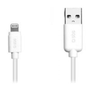 Cable SBS Usb – Lightning 1m Blanco (TECABLEUSBIP5L)