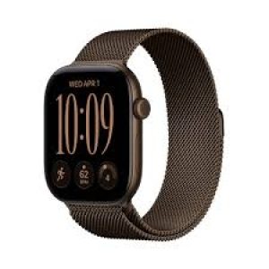 Apple Watch series 12 GPS Caja de Aluminio Bronce oscuro 42mm, color de Correa Bronce oscuro pulsera Milanese Loop Talla M/L ( MKDG4QL/A )