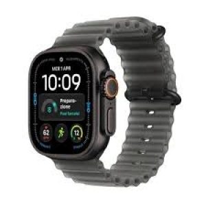 apple watch ultra 4 gps + cellular caja de titanium negro 49mm, color de correa negra translucido correa ocean ( MJAY4QL/A )
