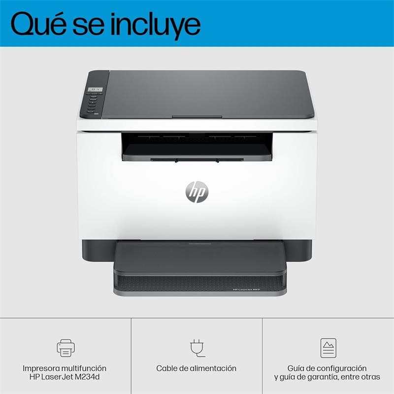 IMPRESORA MFP HP LASER MONOCROMO LASERJET M234D DUPLEX WHITE - Imagen 4