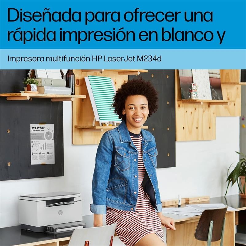 IMPRESORA MFP HP LASER MONOCROMO LASERJET M234D DUPLEX WHITE - Imagen 6