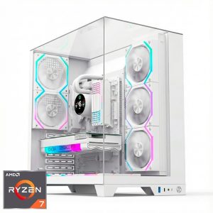 ORDENADOR GAMING INFINITY PRO WHITE RGB R7 9800X3D/16GB DDR5/SSD1TB NVME/WIFI/R.LIQ/750W