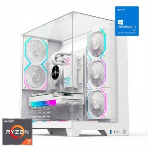 ORDENADOR GAMING INFINITY PRO WHITE RGB R7 9800X3D/16GB DDR5/SSD1TB NVME/WIFI/R.LIQ/800W/W11PRO