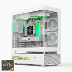 ORDENADOR GAMING N90 WHITE RGB R7 9800X3D/32GB DDR5/SSD2TB NVME/WIFI/R.LIQ/1050W