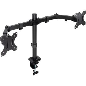 SOPORTE DE MESA TV/MONITOR TOOQ 17-27 2 BRAZOS BLACK