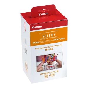 TINTA CANON PACK 2X RP108 + 108 HOJAS PAPEL FOTOGRAFICO