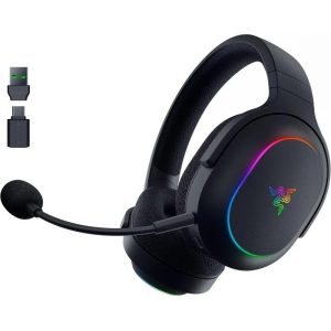 AURICULARES + MICROFONO RAZER BARRACUDA X CHROMA GAMING HEADSET 7.1 WIRELESS BLUETOOTH 5.3 RGB BLACK