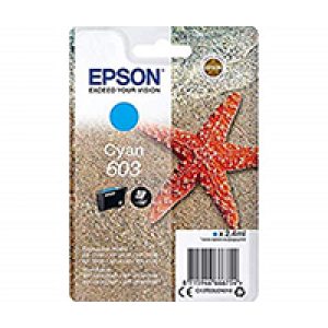 Tinta Epson 603 Cian 2.4ml 130 páginas (C13T03U24010)