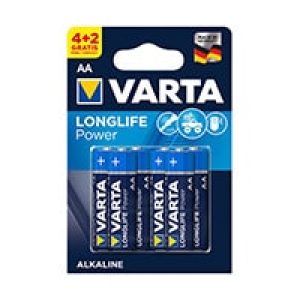 Pilas VARTA Longlife Power AA LR6 Blister 6 (4+2)