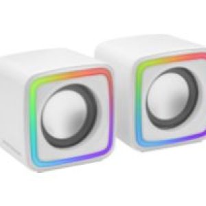 Altavoces Mars Gaming DSP 8W 2.0 USB Blancos (MSCUBEW)