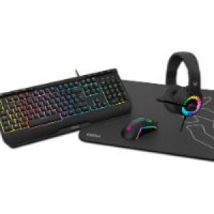 Kit Gaming KROM T+Ratón+Alf+Auric Negro (NXKROMKENYA)
