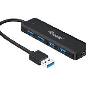 Hub EQUIP Life A USB-C3.0 a 4xUSB-A3.0 Negro (EQ128959)