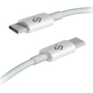 Cable SUBBLIM USB-C 2.0 M/M 1m Blanco (SUBCAB-C10010)