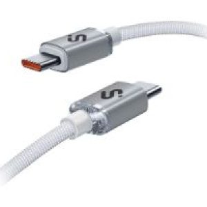 Cable SUBBLIM USB-C 2.0 M/M 1m Blanco (SUBCAB-C06010)