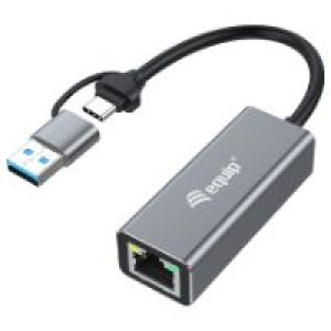 Adaptador EQUIP USB-C a RJ45 2.5 GbE Gris (EQ133495)