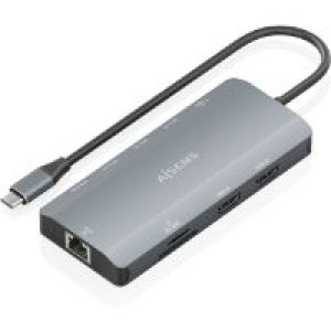 Docking Station AISENS USB-C 12en1.Gris(ASUC-10P052-GR)