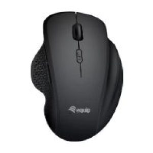 Ratón EQUIP Ergonómico RF Wireless BT 1600dpi Negro