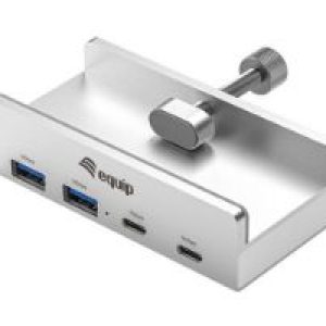 Hub Equip USB-C EQ128967 Clip Ajustable Gris