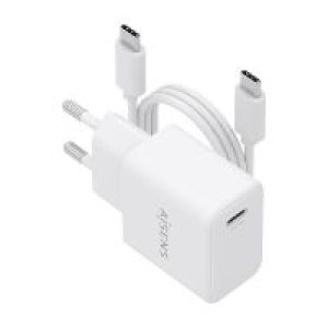 Cargador Pared AISENS GaN 20W 1xUSB-C Cable 1m Blanco