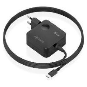 Cargador Pared AISENS GaN 65W 1xUSB-C Cable 1.5m Negro