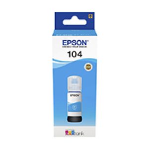 Tinta Epson EcoTank 104 Cian 65ml (C13T00P240)