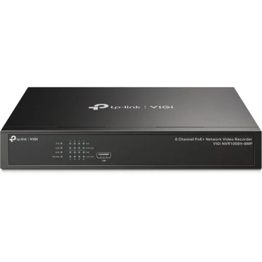 GRABADOR IP NVR TP-LINK VIGI 8 CH IP 1HDD H265+ POE+ SATA 2XUSB